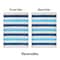 World Rug Gallery Contemporary Stripe Reversible Recycled Plastic 3' X 5' Blue Outdoor Rug 6070BLUE3X5 - alternate 6